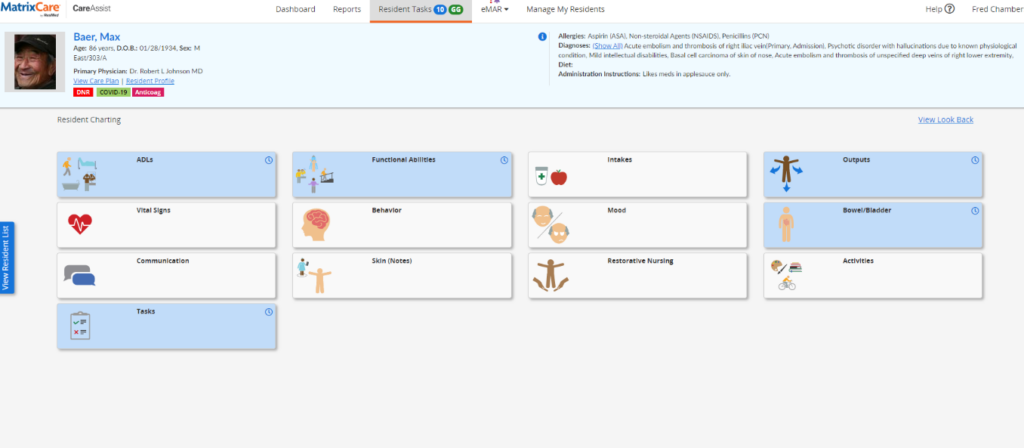 MatrixCare screenshot - 10 Mejores Programas de Cuidado en Casa Privado para 2026