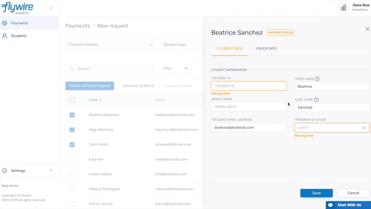 Flywire screenshot - 10 migliori soluzioni di pagamento per il settore sanitario recensite nel 2026