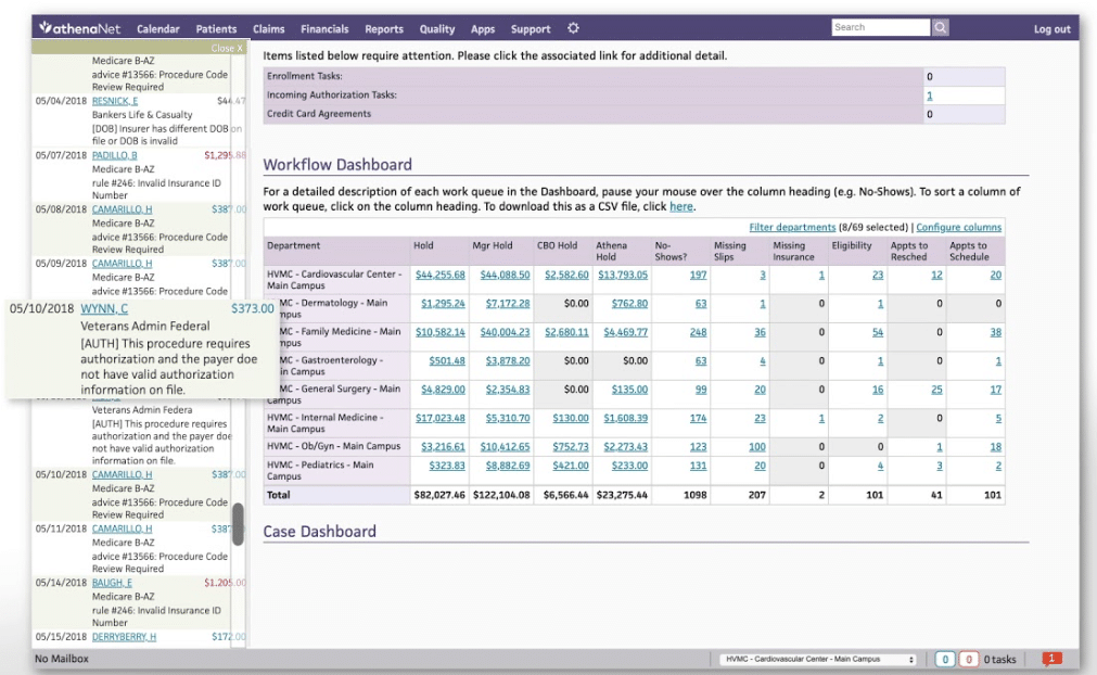 athenaCommunicator screenshot - 10 migliori software di messaggistica conforme a HIPAA per 2026