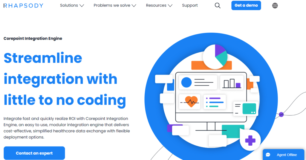 CorePoint Integration Engine screenshot - 10 Mejores Motores de Integración en Salud en 2026