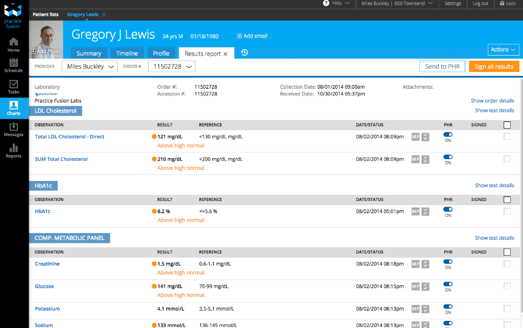 Practice Fusion screenshot - Los 10 Mejores Software de Facturación Médica para Pequeñas Empresas 2026