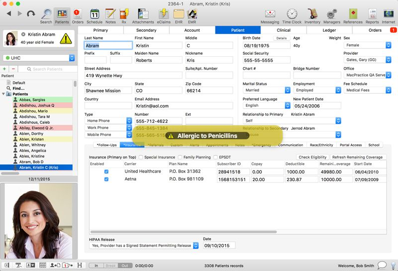 MacPractice screenshot - 10 Mejores Programas EMR para Mac en 2026 [Mis Reseñas]