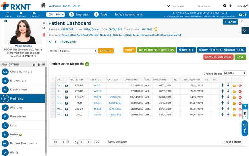 RXNT screenshot - 10 Migliori Software per la Gestione delle Cure Croniche nel 2026