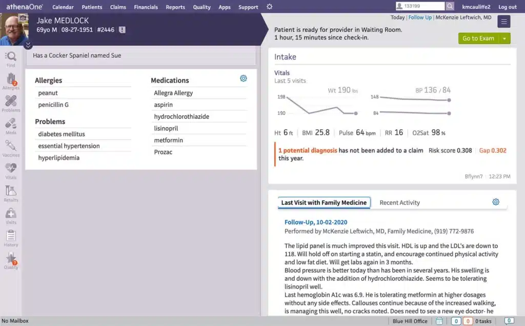 athenahealth screenshot - 10 migliori software per la gestione ospedaliera del 2026