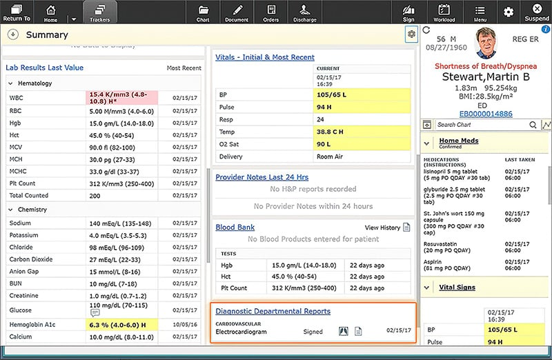 MEDITECH screenshot - 10 migliori software per la gestione del ciclo dei ricavi nel 2026