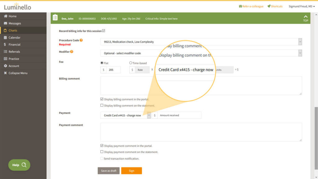 Luminello screenshot - 10 migliori software per la terapia recensiti nel 2026