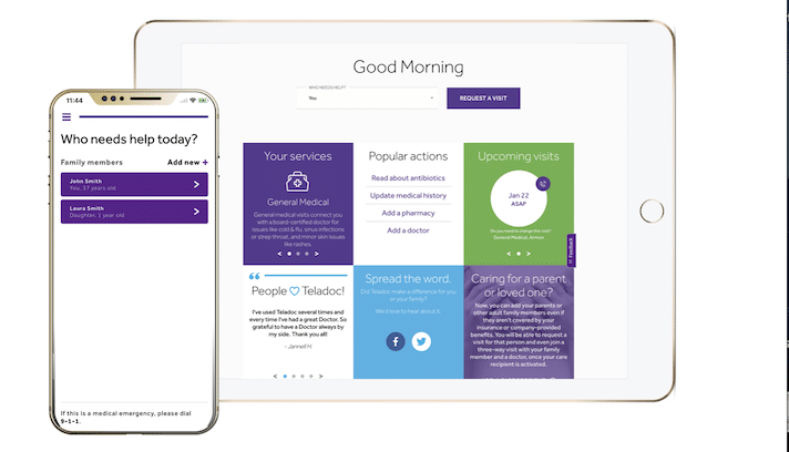 Teladoc Health screenshot - Los 10 mejores programas de telemedicina de 2026