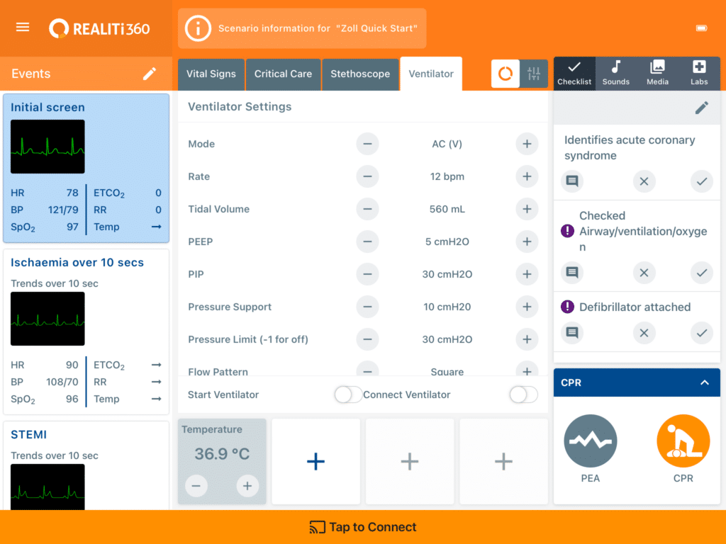 iSimulate screenshot - 10 mejores programas de simulación médica analizados para 2026