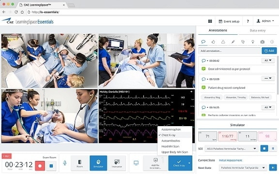 CAE LearningSpace screenshot - 10 migliori software di simulazione medica recensiti per 2026