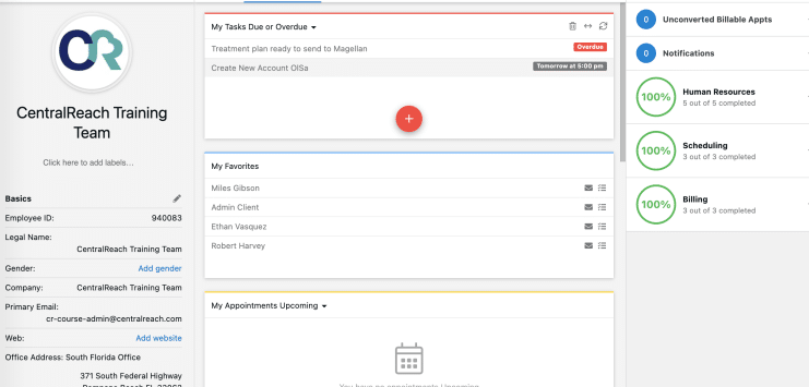 CentralReach screenshot - 10 Mejores Herramientas de Software para Terapia Ocupacional Analizadas en 2026