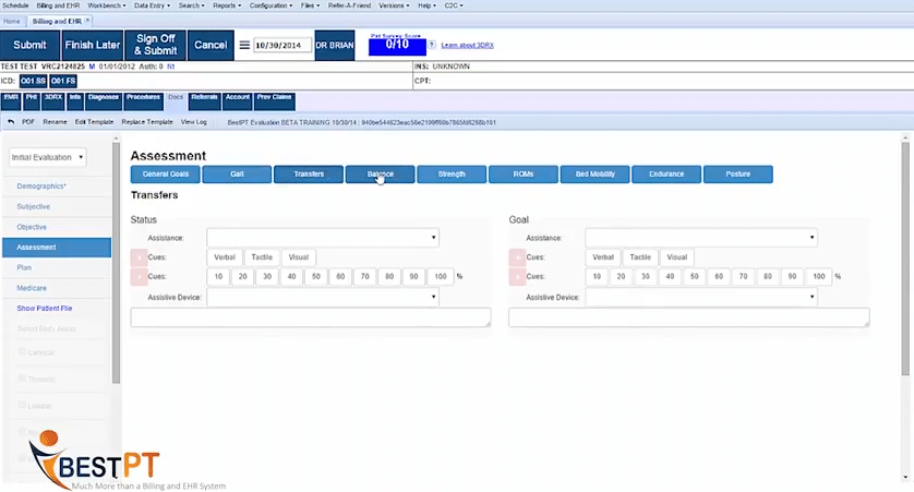 bestPT screenshot - 10 Mejores Herramientas de Software para Terapia Ocupacional Analizadas en 2026
