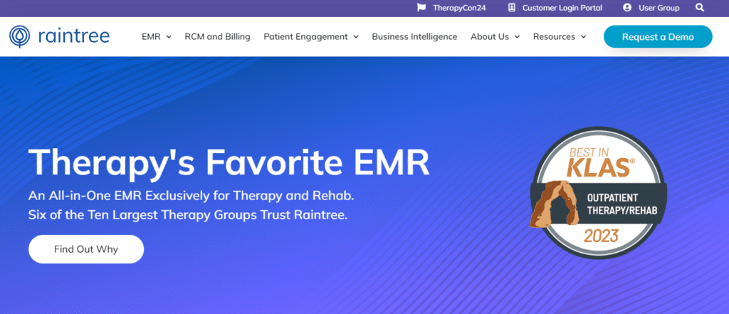 Raintree screenshot - 10 migliori software per la terapia occupazionale recensiti nel 2026