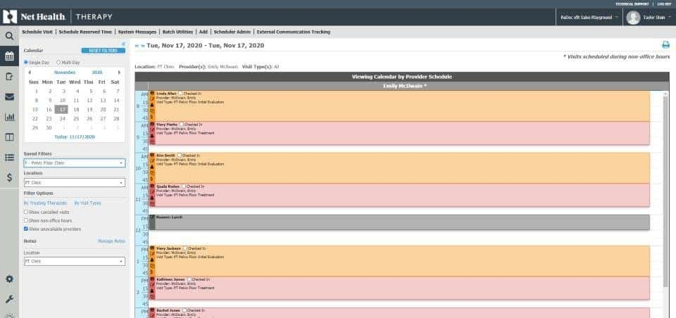 Net Health screenshot - 10 migliori EMR per la fisioterapia per 2026 [Le mie recensioni]