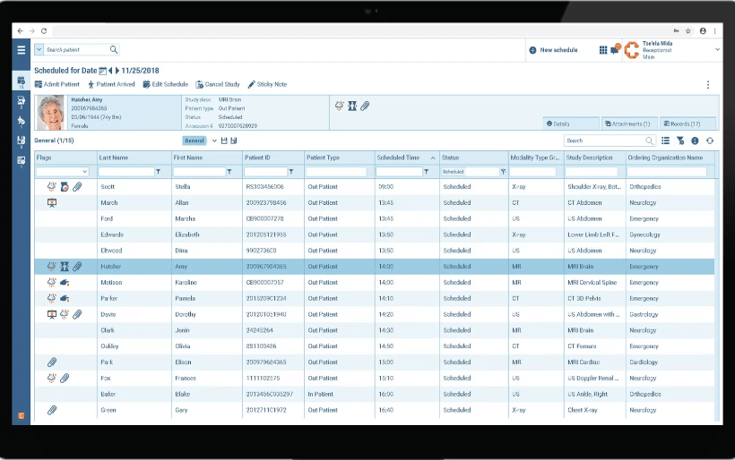 Philips RIS screenshot - 10 Mejores Sistemas de Información Radiológica Analizados en 2026