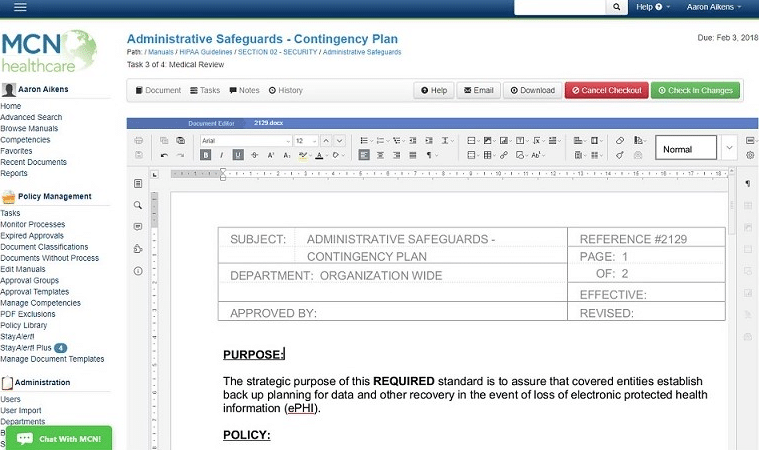 Policy Manager by MCN screenshot - 10 mejores programas de gestión de reclamaciones sanitarias en 2026