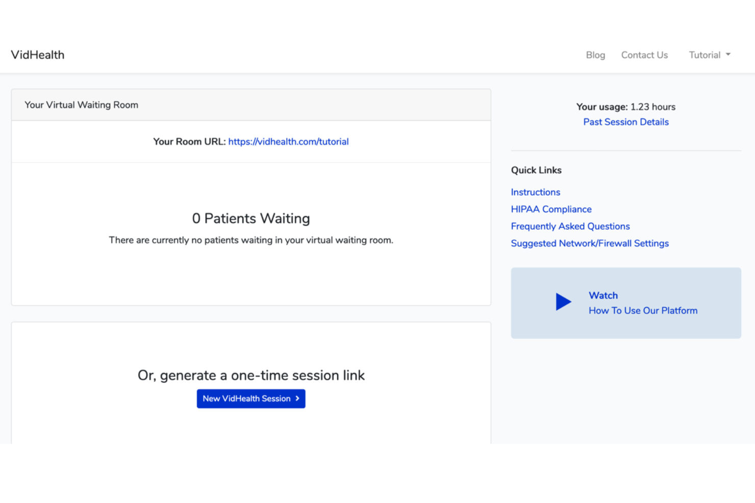 VidHealth screenshot - 10 Migliori soluzioni di videoconferenza conformi a HIPAA nel 2026