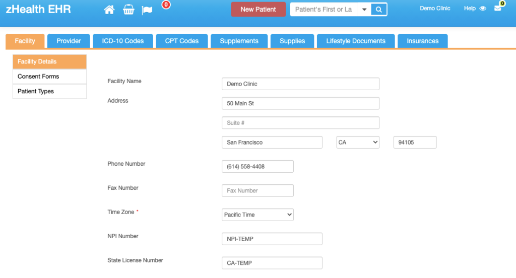 zHealth screenshot - 10 Migliori Soluzioni EHR Basate su Cloud per 2026 [Le Mie Recensioni]