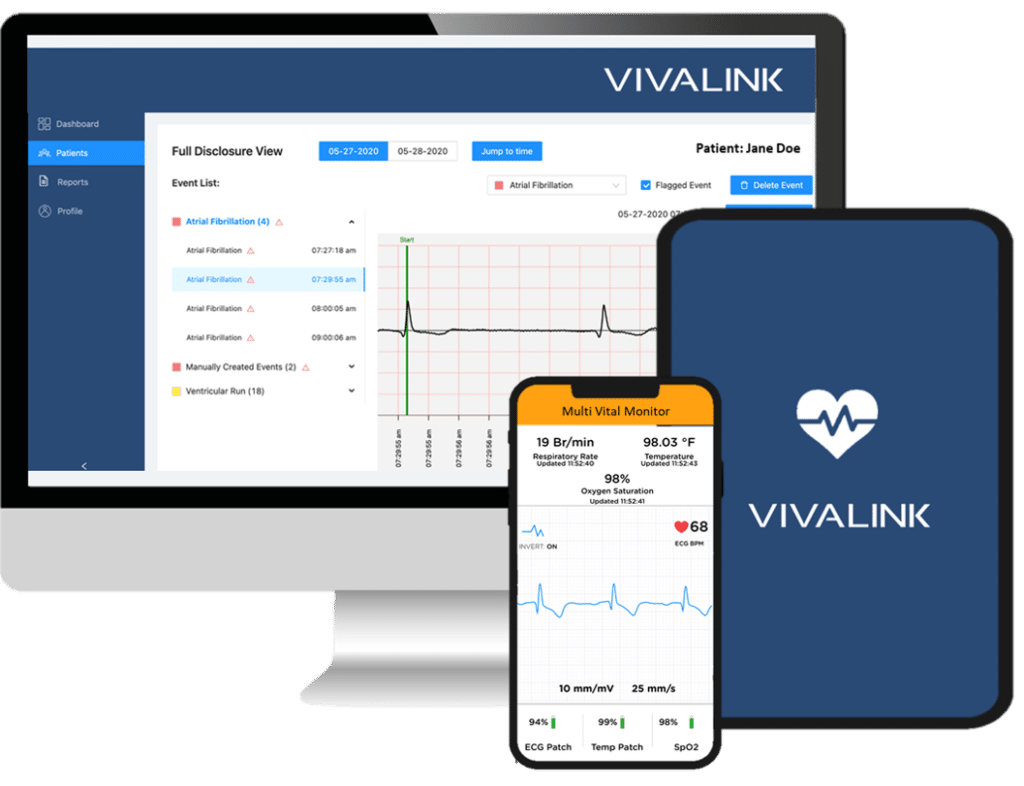 Vivalink screenshot - 10 mejores programas de monitoreo remoto de pacientes para 2026