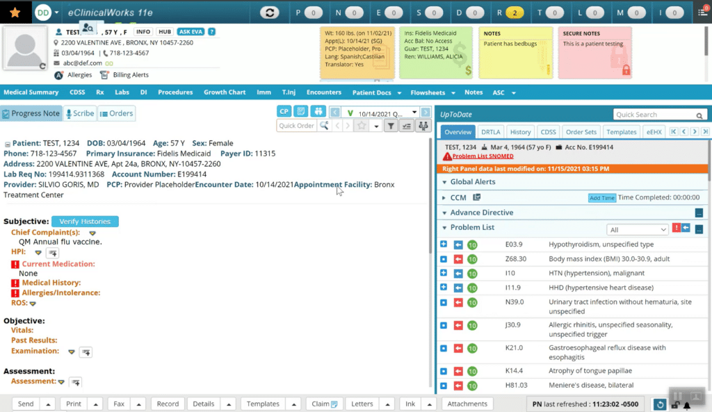 eClinicalWorks screenshot - 10 Mejores Software de FIV: Revisados y Comparados para 2026