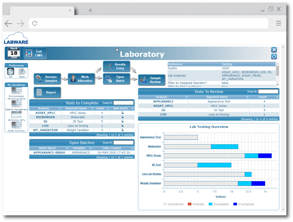 Labware screenshot - 10 Mejores Programas para Laboratorios Médicos de 2026