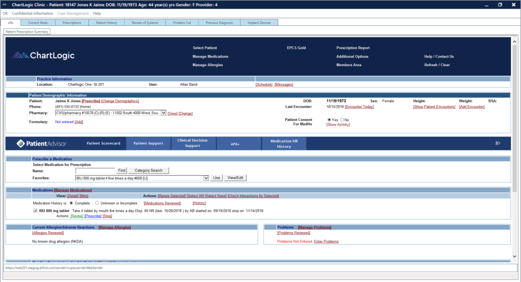 ChartLogic screenshot - 10 Migliori software per la fatturazione chiropratica recensiti per 2026