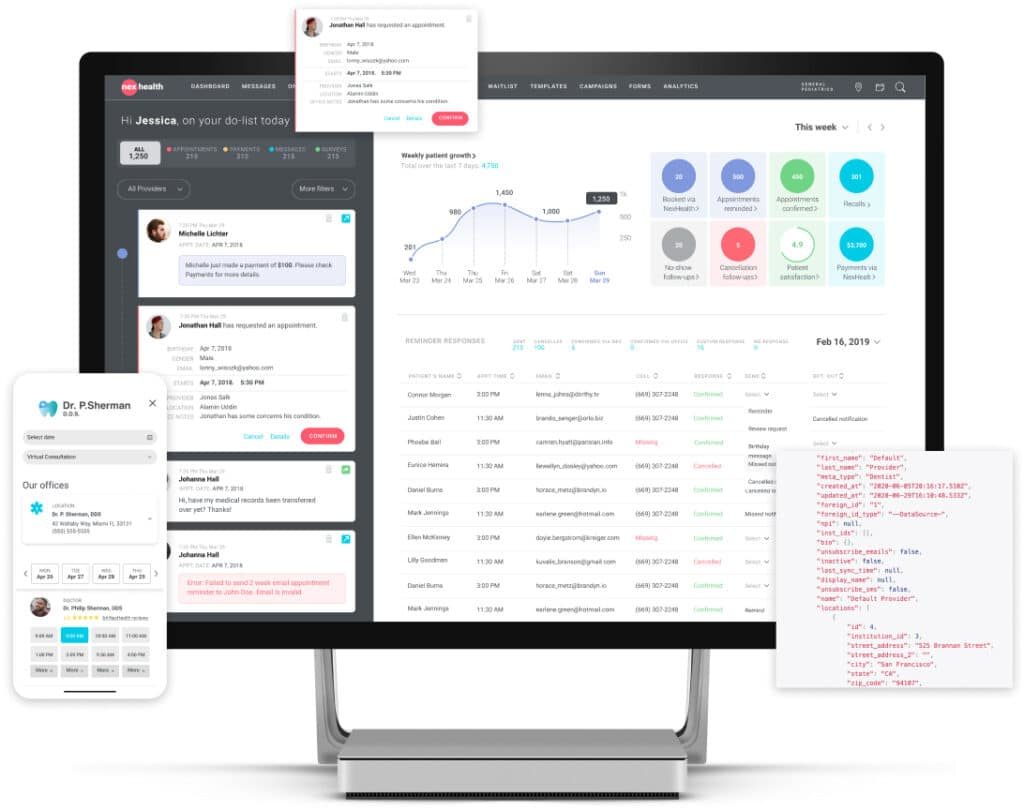 NexHealth screenshot - 10 Migliori Software per l’Esperienza del Paziente Recensiti per 2026