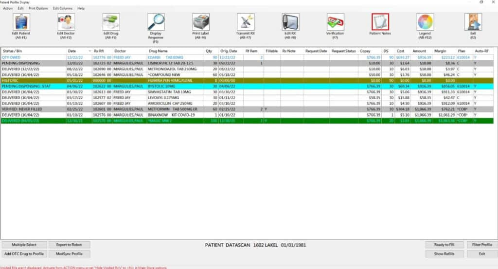 Datascan screenshot - 10 mejores sistemas de gestión de farmacias revisados para 2026