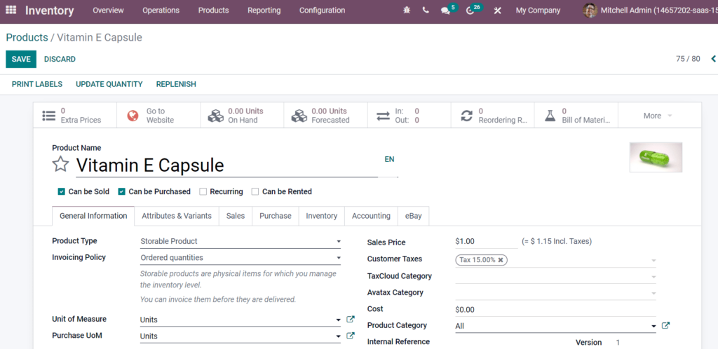 Odoo Pharmacy Management screenshot - 10 Migliori Sistemi di Gestione per Farmacie Recensiti per 2026