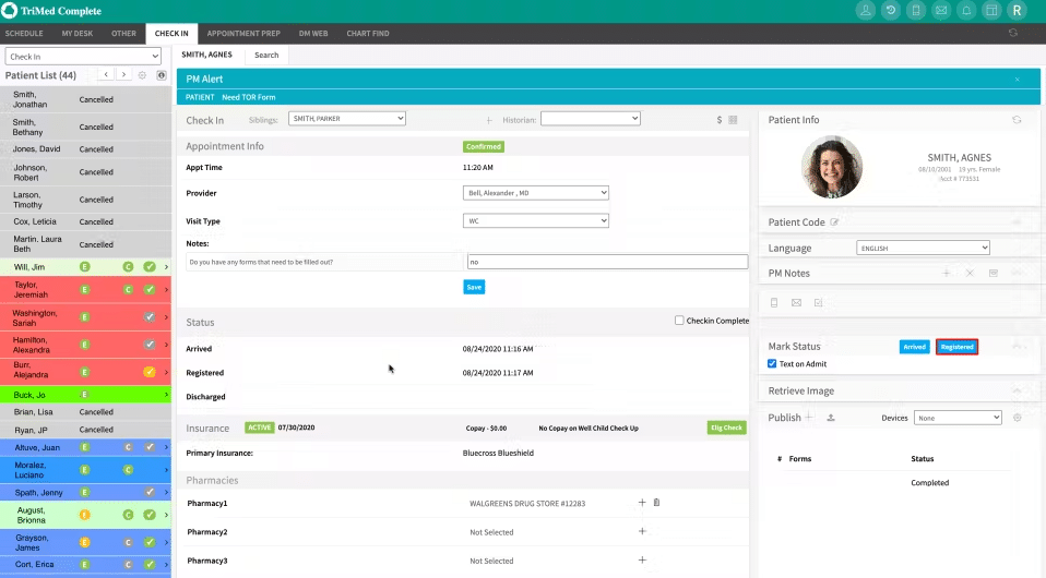 Trimed screenshot - 10 Migliori Sistemi EMR Pediatrici per 2026 [Le Mie Recensioni]