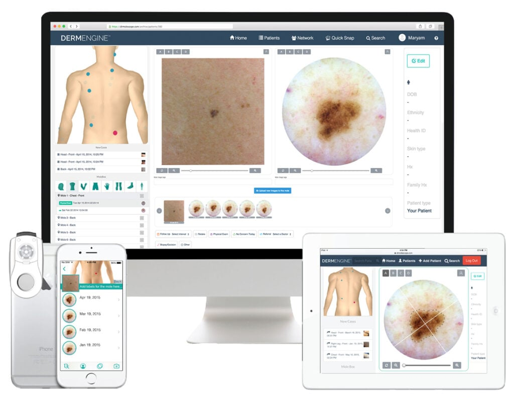 DermEngine screenshot - 10 migliori software di dermatologia: recensione per 2026