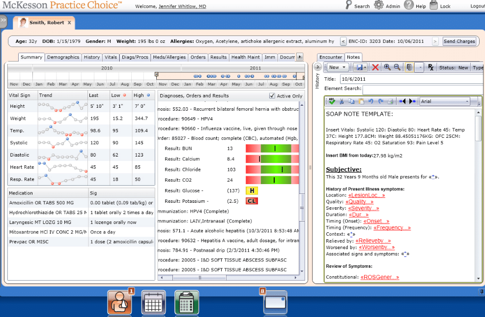 McKesson Oncology Practice Solutions screenshot - 10 Migliori cartelle cliniche elettroniche per oncologia recensite per 2026