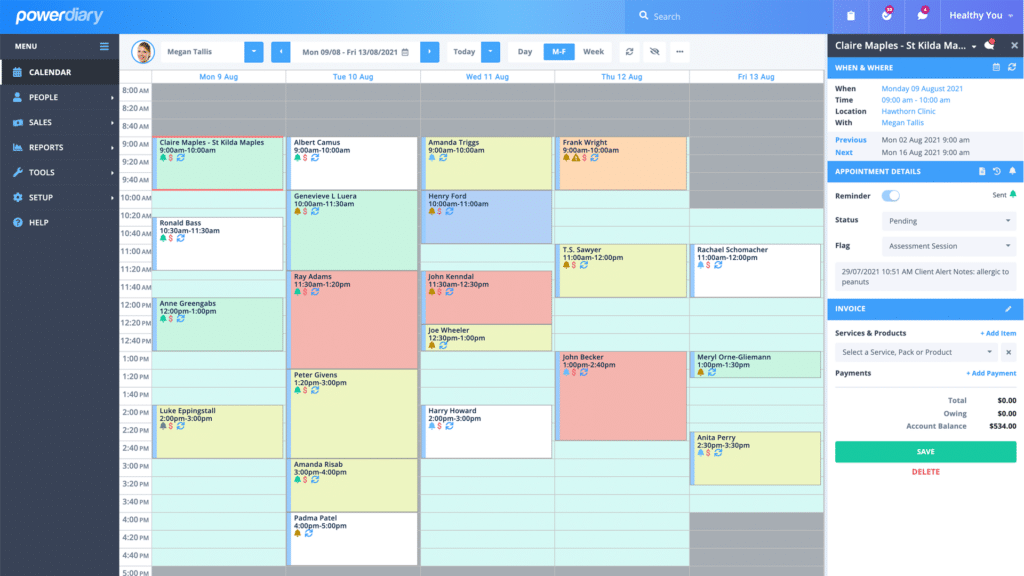 Power Diary screenshot - 10 Mejores Software EMR para Abuso de Sustancias en 2026 [Mis Reseñas]