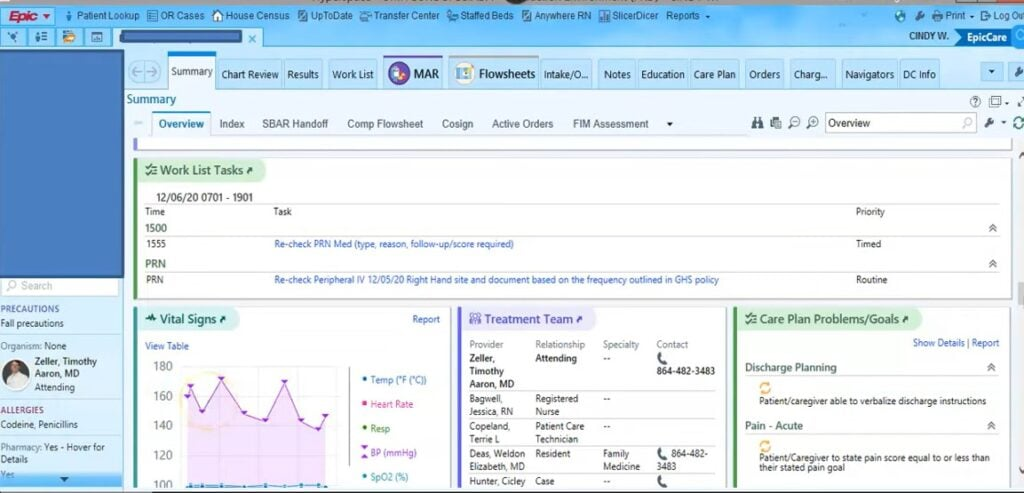 Epic screenshot - 1 Mejores Soluciones de Software para el Sector Salud en 2026