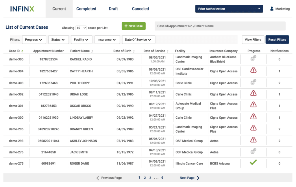 Infinx Healthcare screenshot - 1 Mejores Software de Autorización Previa en Salud para 2026