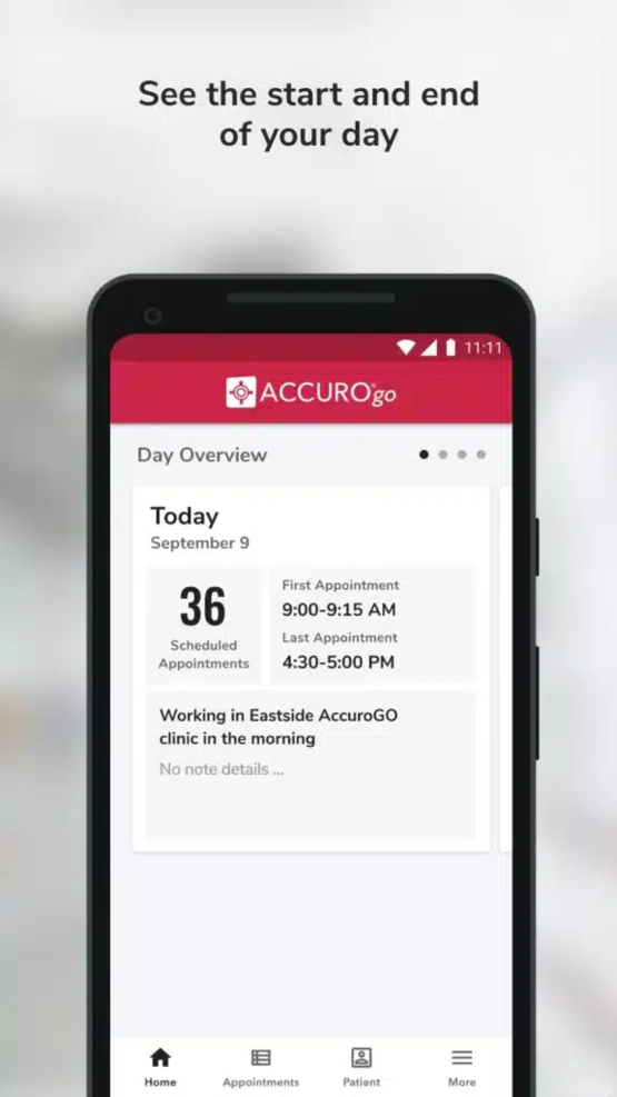 ACCUROgo screenshot - 10 Mejores Soluciones de EHR Móvil Adaptadas para 2026 [Mis Reseñas]