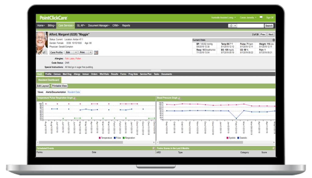 PointClickCare screenshot - 10 Migliori Software per Case di Riposo Recensiti nel 2026