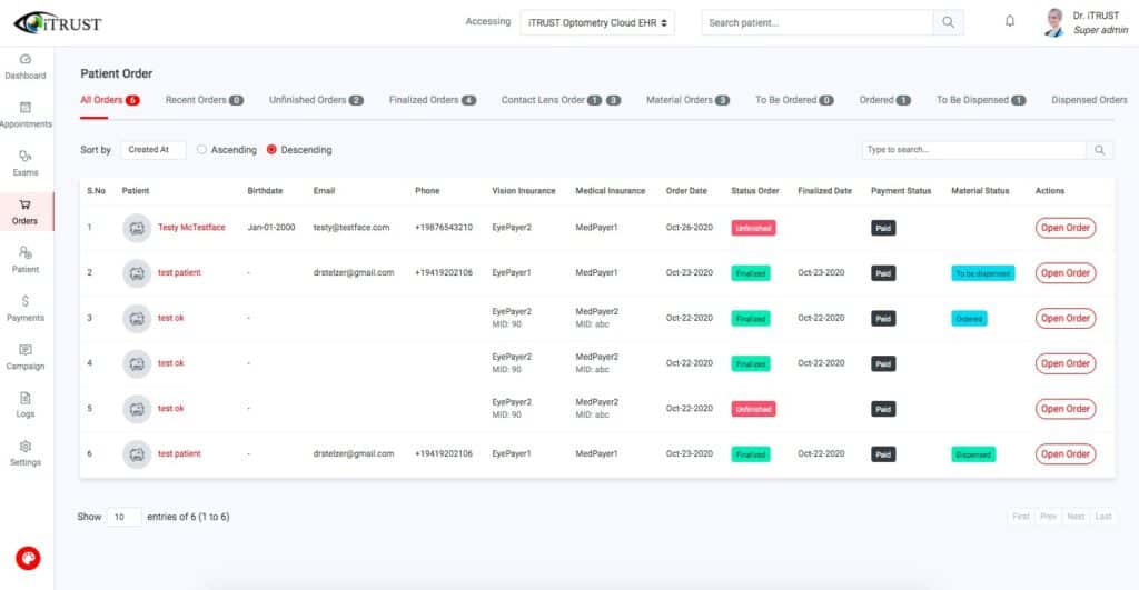 iTrust screenshot - 10 Mejores Programas de Optometría en 2026