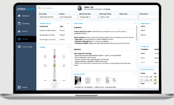 ChiroTouch screenshot - Los 10 Mejores Software de Facturación Médica para Pequeñas Empresas 2026