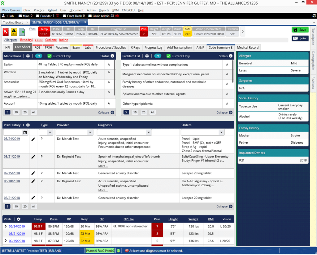 Experity screenshot - 10 Mejores Programas EMR para Mac en 2026 [Mis Reseñas]