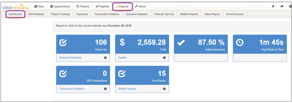 Clearwave screenshot - 10 Mejores Software de Quiosco de Registro de Pacientes de 2026