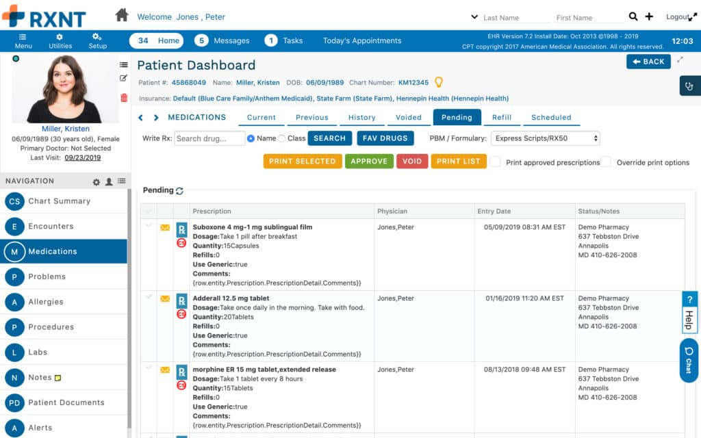 RXNT screenshot - 10 Mejores Programas para Redactar Recetas Médicas de 2026
