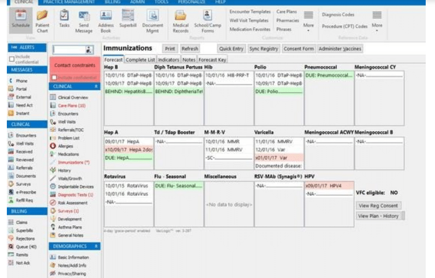 Office Practicum screenshot - 10 Migliori Software Pediatrici Nel 2026