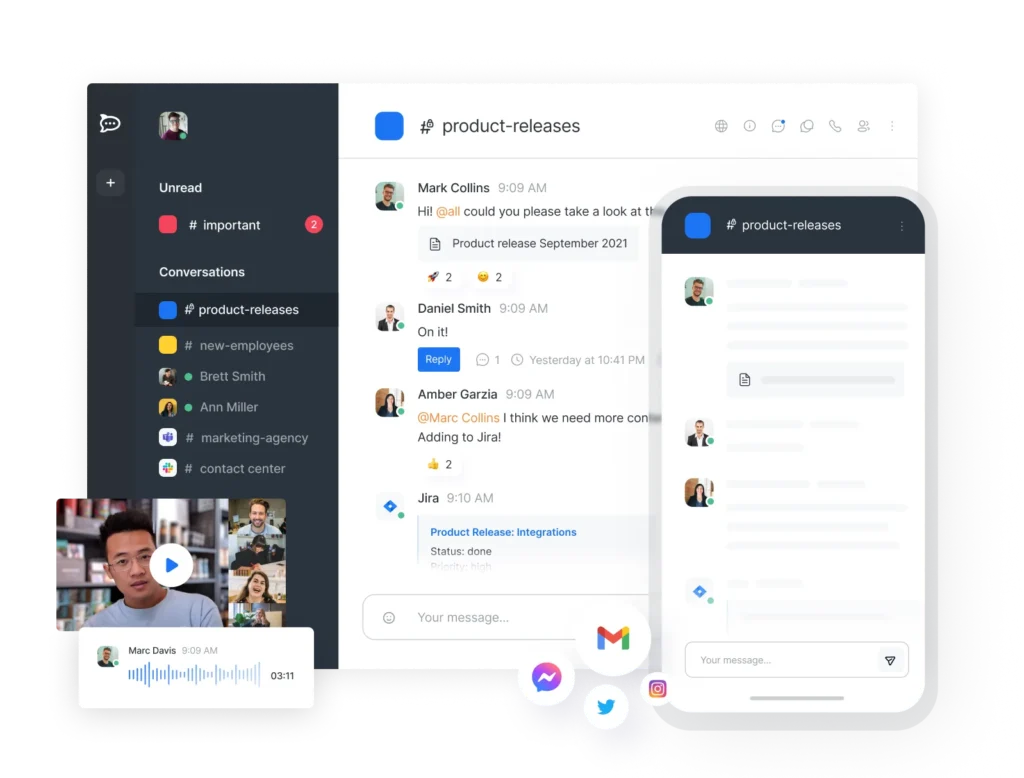 Rocket.Chat screenshot - 10 migliori software di messaggistica conforme a HIPAA per 2026