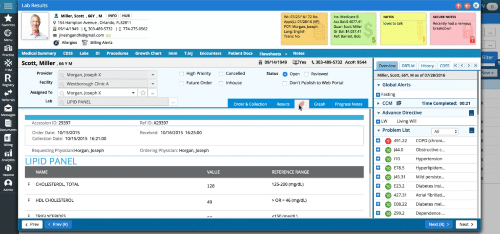 eClinicalWorks screenshot - 10 Mejores Soluciones de EMR para Atención de Urgencias Revisión 2026