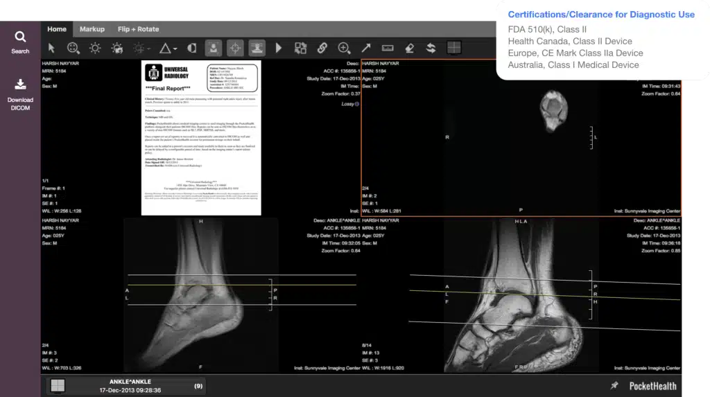 PocketHealth screenshot - 10 Migliori Software di Imaging Medico del 2026