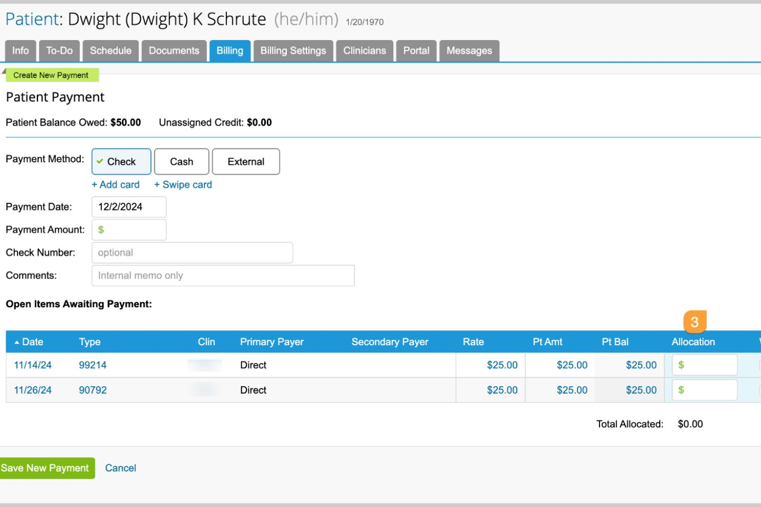 TherapyNotes screenshot - Beste EPD voor psychiatrie in 2026