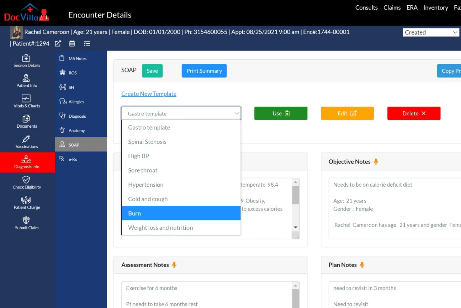 DocVilla screenshot - 19 beste EPD’s voor de geestelijke gezondheidszorg in 2026