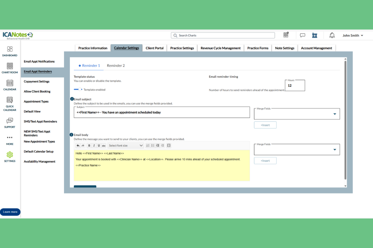 ICANotes screenshot - 10 beste HIPAA-conforme EPD-software beoordeeld in 2026