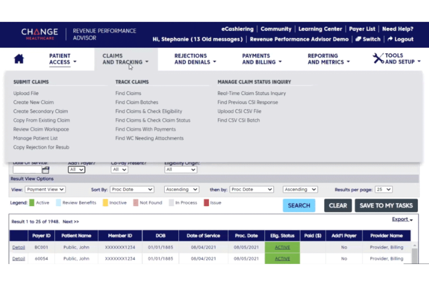 Change Healthcare screenshot - 10 Beste medische factureringsdiensten beoordeeld voor 2026