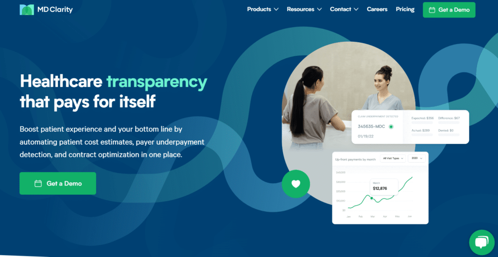 MD Clarity screenshot - 10 beste diensten voor omzetcyclusbeheer beoordeeld in 2026
